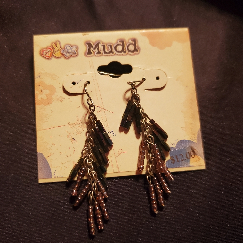Mudd Black Dangle Earrings